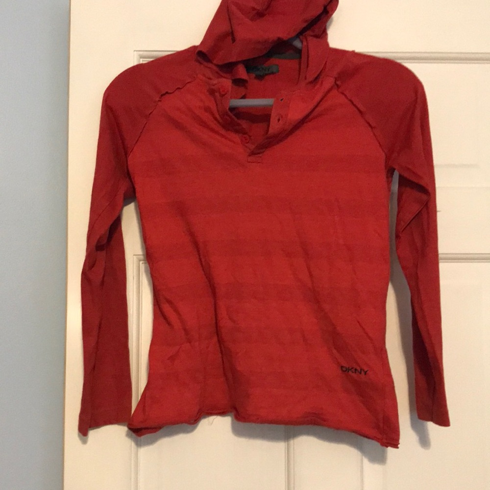 Boys DKNY hooded shirt